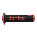Manopole Domino A450 Scooter/stradali 120mm Nero Rosso