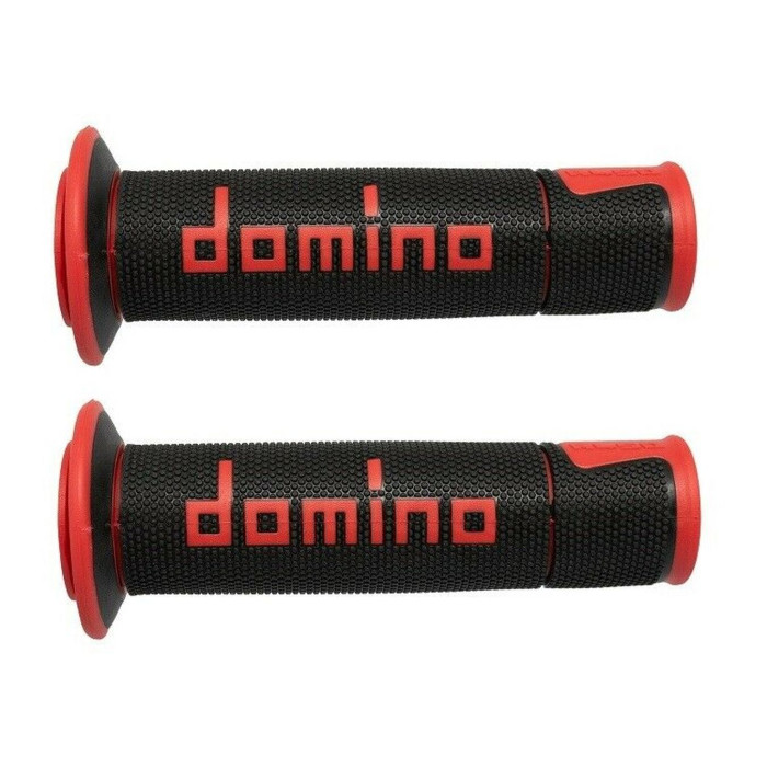Manopole Domino A450 Scooter/stradali 120mm Nero Rosso