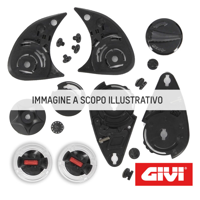 Givi Kit Meccanismo Visiera Compl. Di Viti Per Casco 50.5 (sx+dx)