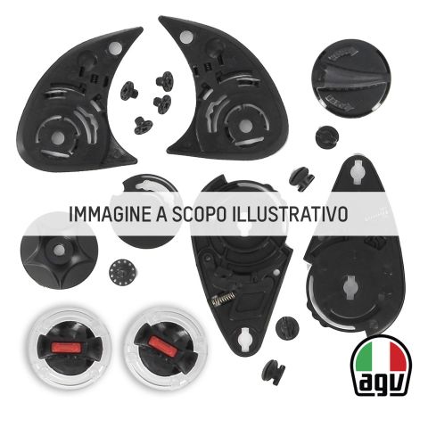 Agganci Verniciati Agv Ax8 Dual Evo(+all.vite ) Nero Opaco