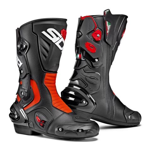 Road Sidi Vertigo 2 Boots Black Fluo Red