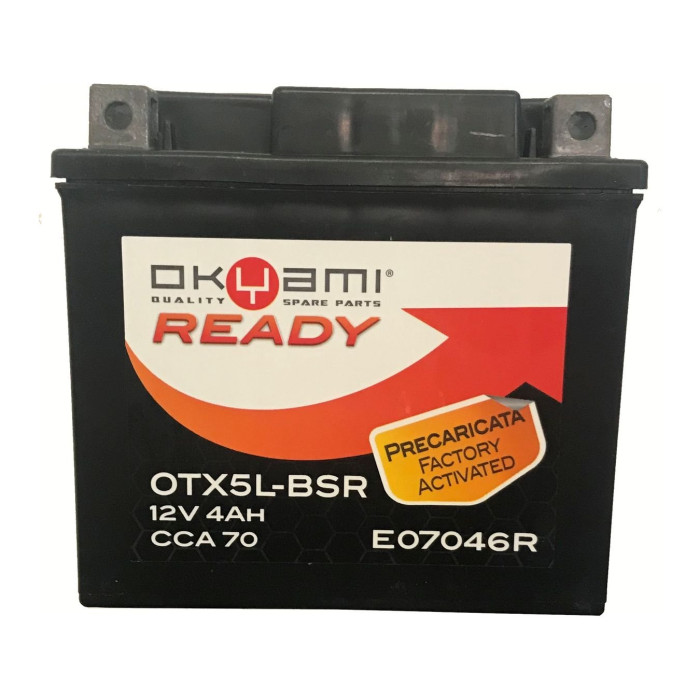 Batteria Okyami Ready Otx5l-bsr Precaricata Sigillata - Pronta All'uso