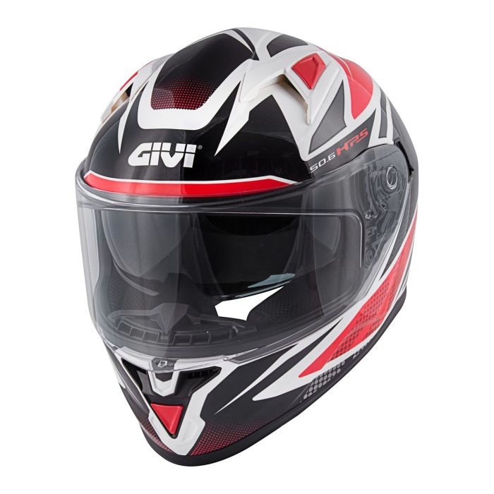 Casco Givi Integrale 50.6f Stoccarda Bianco Rosso Nero