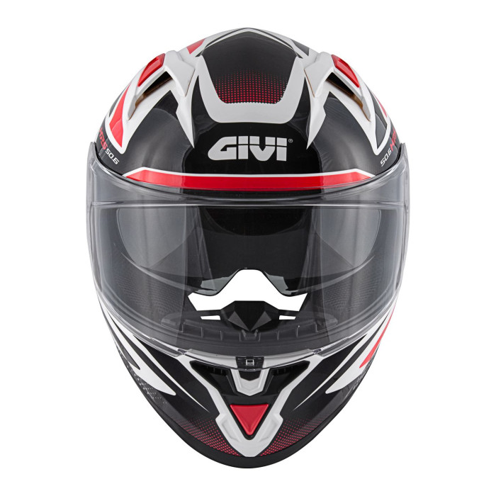 Casco Givi Integrale 50.6f Stoccarda Bianco Rosso Nero