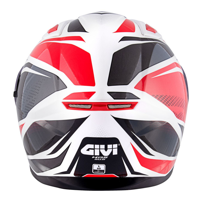 Casco Givi Integrale 50.6f Stoccarda Bianco Rosso Nero