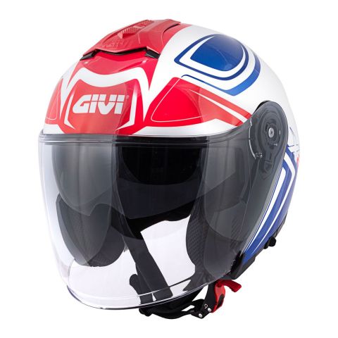 Casco Givi Jet Hx22f Planet Bianco/blu/rosso