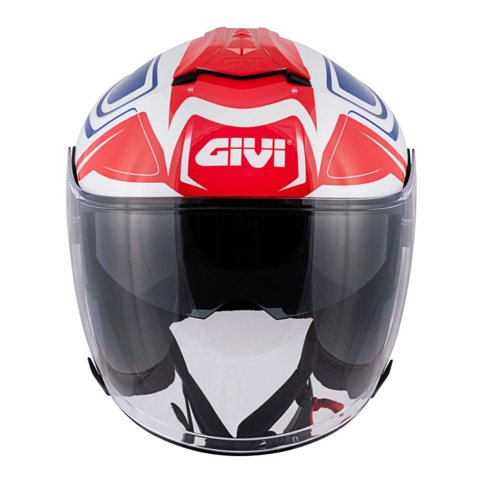 Casco Givi Jet Hx22f Planet Hyper Bianco Blu Ros