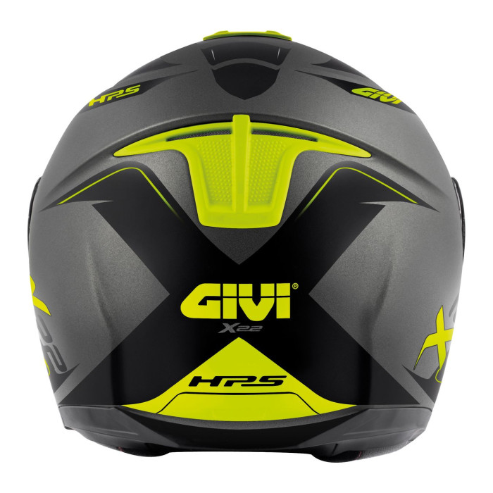 Casco Givi Jet Hx22f Planet Hyper Titanio Giallo