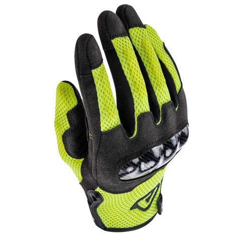 Ce gloves with Ramsey My Vented Acerbis protections black/yellow