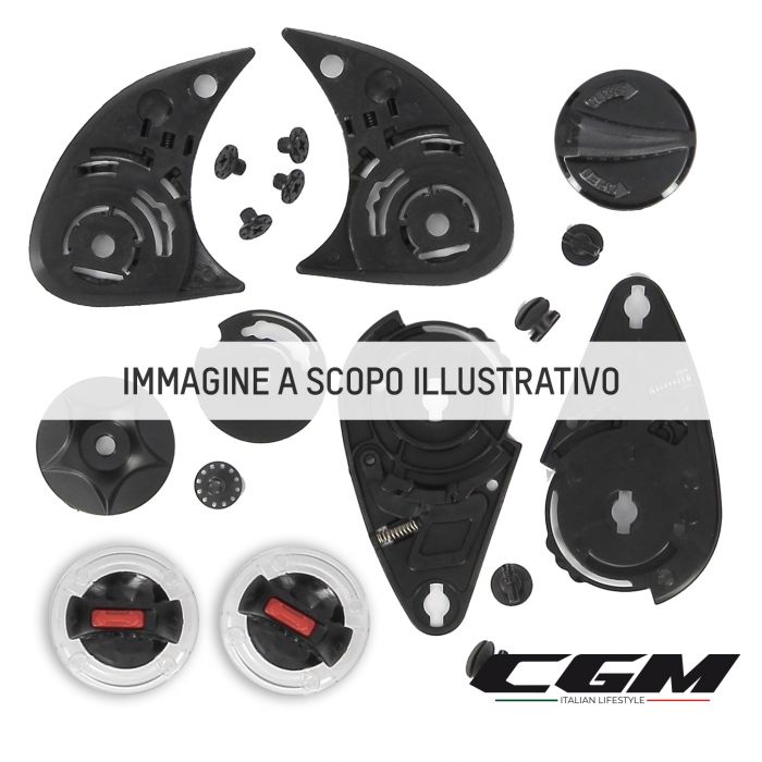 Kit Fissaggio Visiera Cgm 9121-ak0-01e Per Casco 121 E-asv
