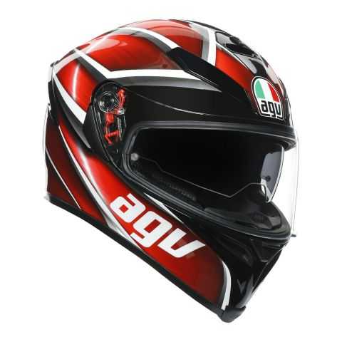 Full Face Helmet Agv K5 S E2205 Multi Tempest Black/red