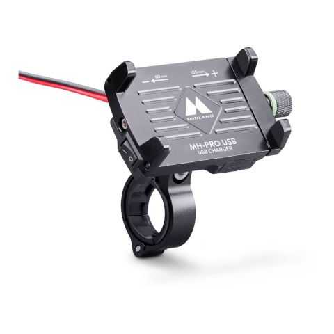 Mh-pro Usb Supporto Per Smartphone + Caricatore Usb Midland