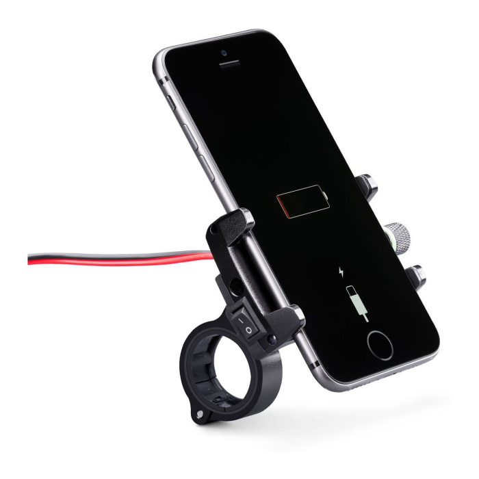 Mh-pro Usb Supporto Per Smartphone + Caricatore Usb Midland