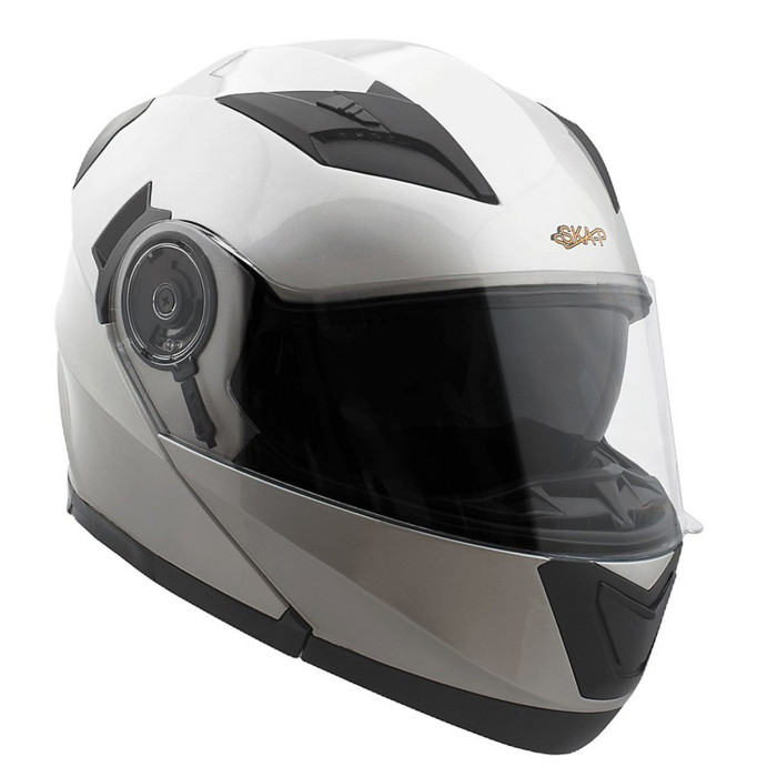 Casco Modulare Ska-p 5xh Doppia Visiera Silver Metal