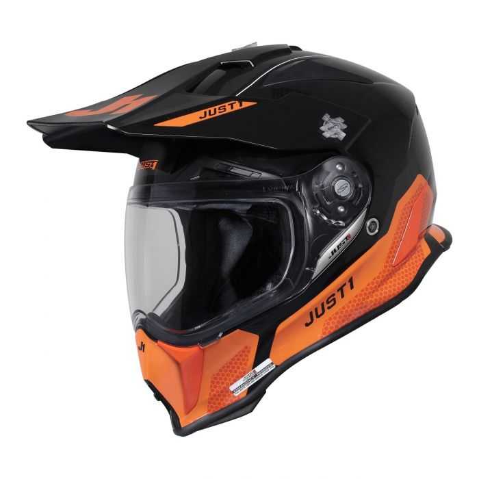 Casco Off-road / Cross Just1 J14-f Elite Orange Black