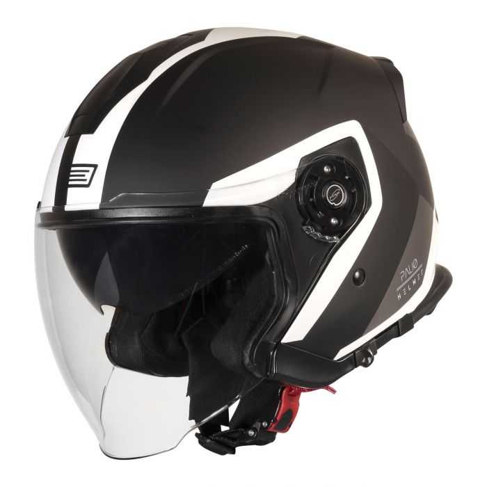 Casco Jet Origine Palio 2.0 Techy White Black Ma