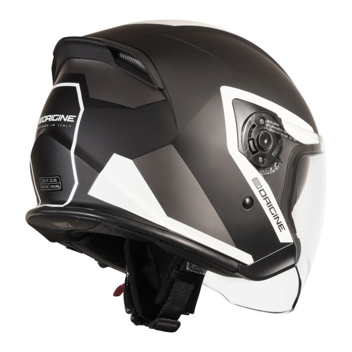 Casco Jet Origine Palio 2.0 Techy White Black Ma