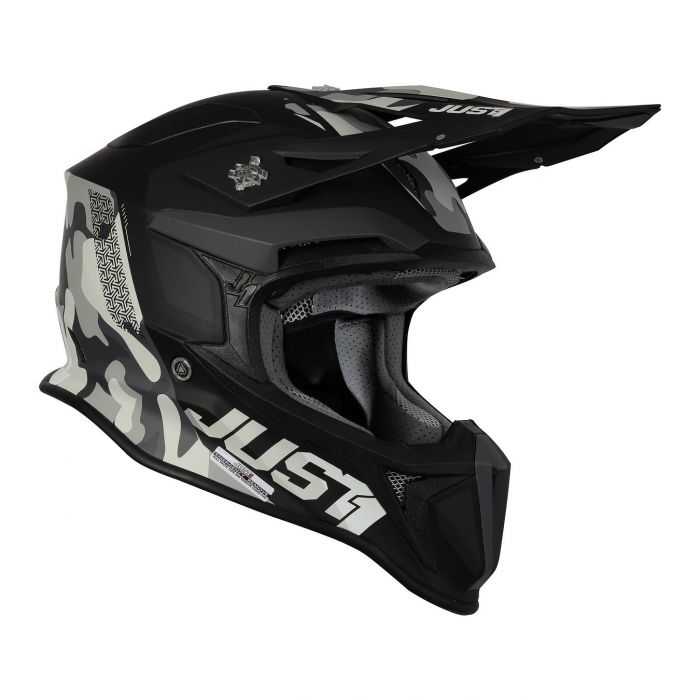 Casco Off-road / Cross Just1 J18 + Mips Pulsar Camo City Bla