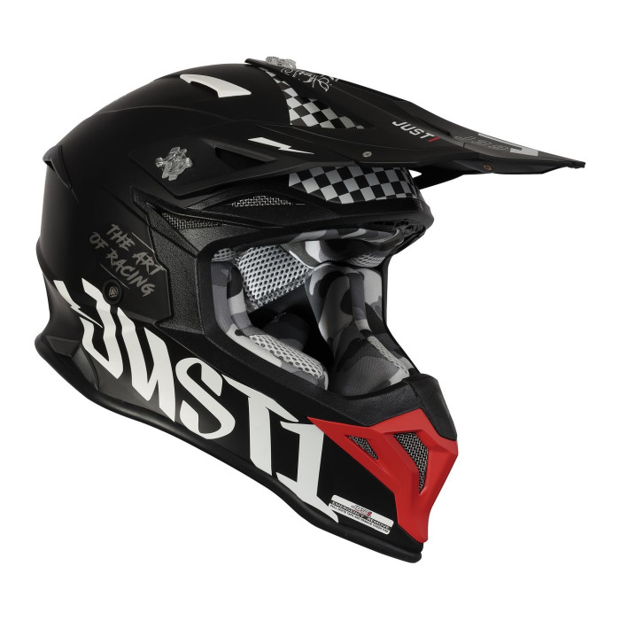 Casco Off-road / Cross Just1 J39 Rock Red White Black