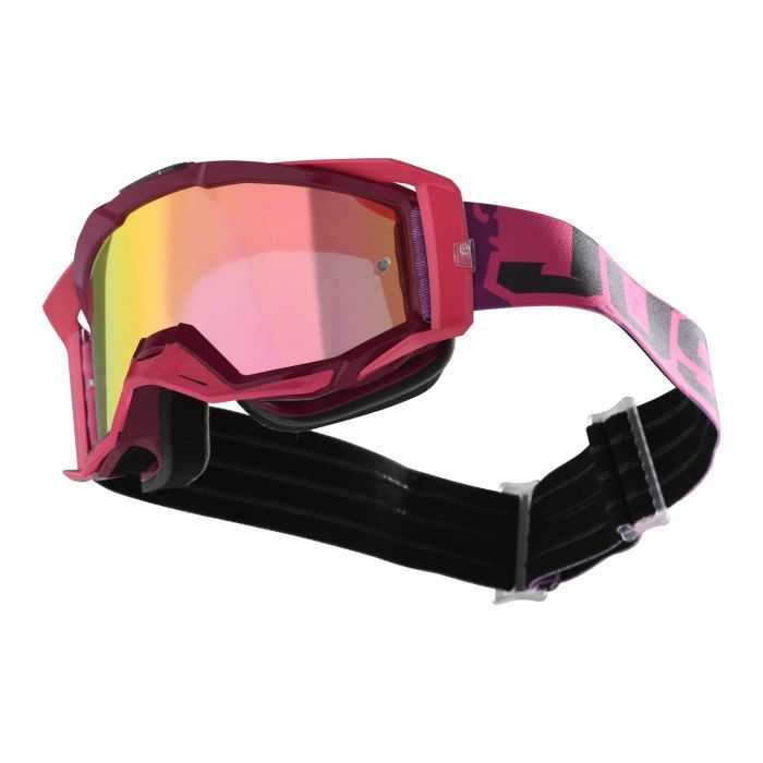 Maschera Cross Just1 Goggle Iris Leopard Pink