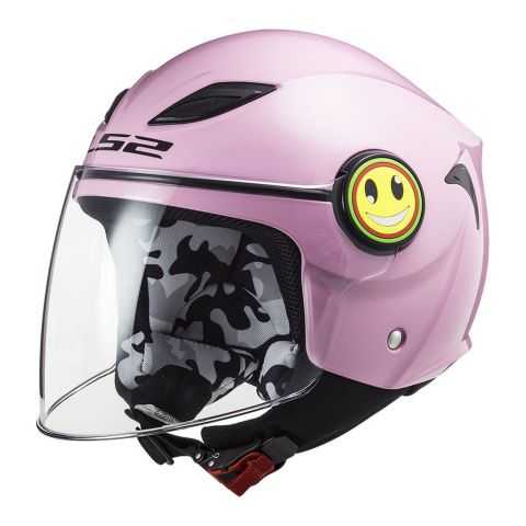 Children's Jet Helmet Ls2 FF602 Funny Gloss Pink