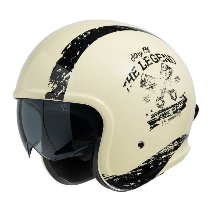 Casco Jet Ixs 880 2.0 Bianco Opaco Nero