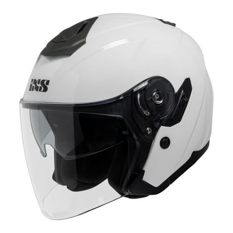 Jet Helmet Fiber Ixs 92 Fg 1.0 Integrated Sunshade White