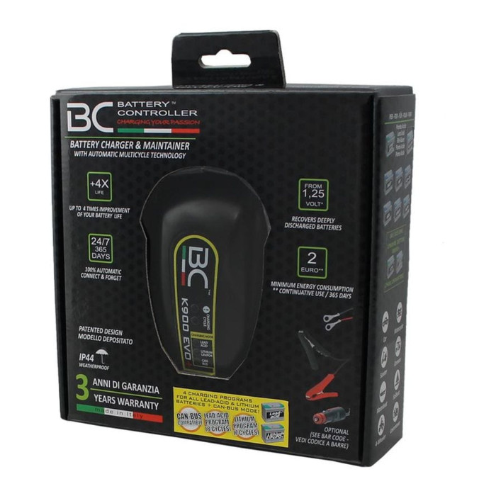 Caricabatteria Bc K900 Evo+ Piombo/litio/can-bus Con Ad. Accend. Acc6/12
