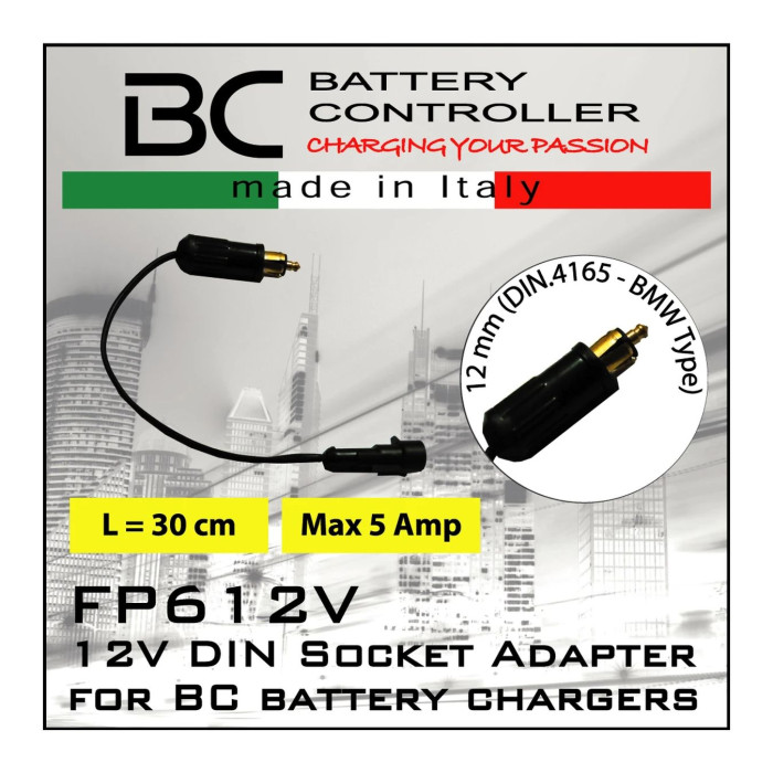 Connettore Per Prese Accendisigari Bc Su Moto Bmw 12mm (din.4165)