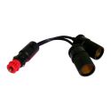 Splitter Bc Per Sdoppiare Presa Accendisigari Da 18mm In 2 Prese