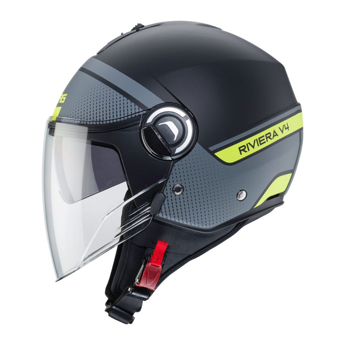Casco Jet Caberg Riviera V4 Elite Matt Black/anthracit