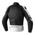 Giacca In Pelle Spidi Track Warrior Nero/bianco