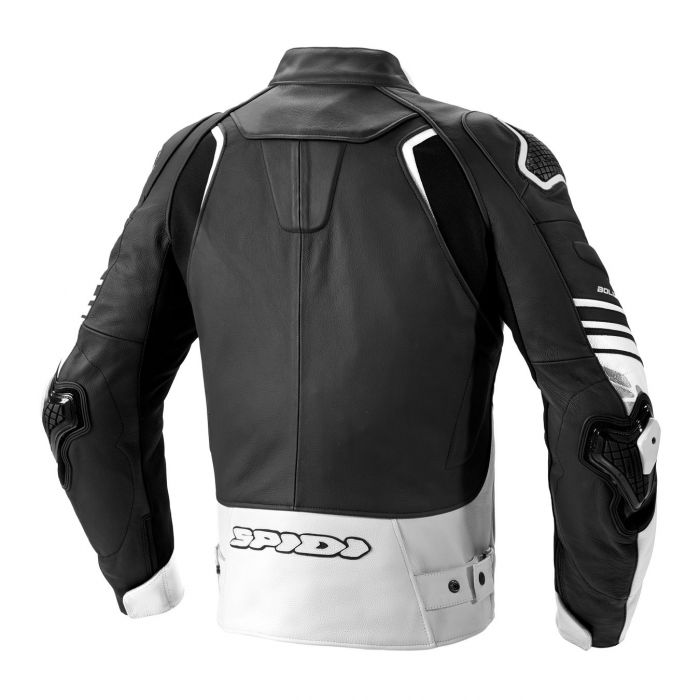 Giacca In Pelle Spidi Bolide Perf Nero/bianco