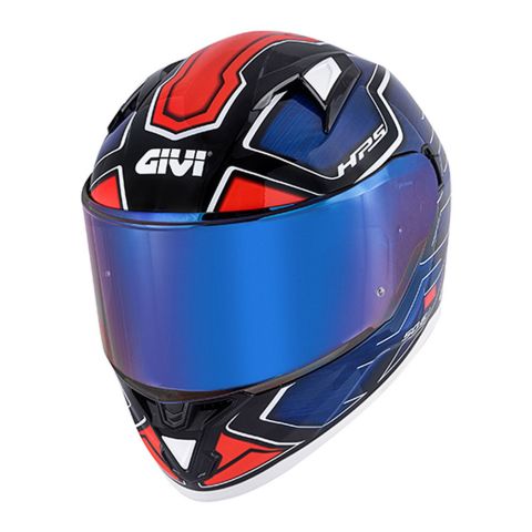 Full Givi Helmet 50.6f Stuttgart Deep Blue Gloss/Red