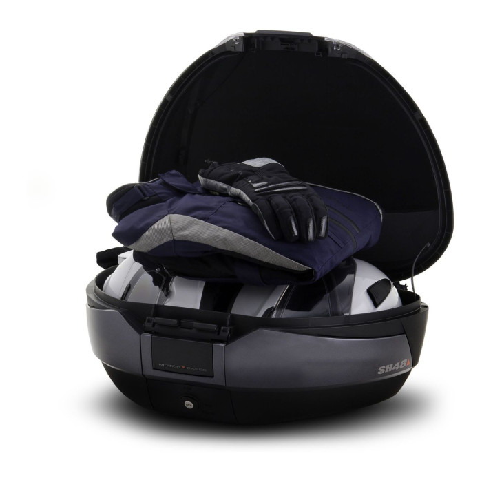 Bauletto Shad Sh48 + Cover In Carbonio + Schienalino