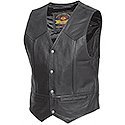 Leather vest for Vintage and Custom Motorcycles