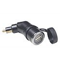 Cigarette lighter and USB sockets