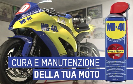 WD-40 and motorstock.it, for the care and maintenance of your motorcycle