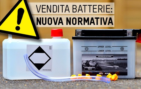 Vendita batterie moto e scooter: ecco la nuova normativa