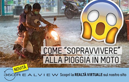 Come "sopravvivere" alla pioggia in moto