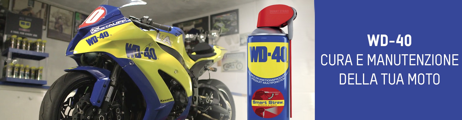 WD-40 et motorstock.it, pour l’entretien et l’entretien de votre moto