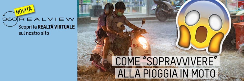 Come "sopravvivere" alla pioggia in moto