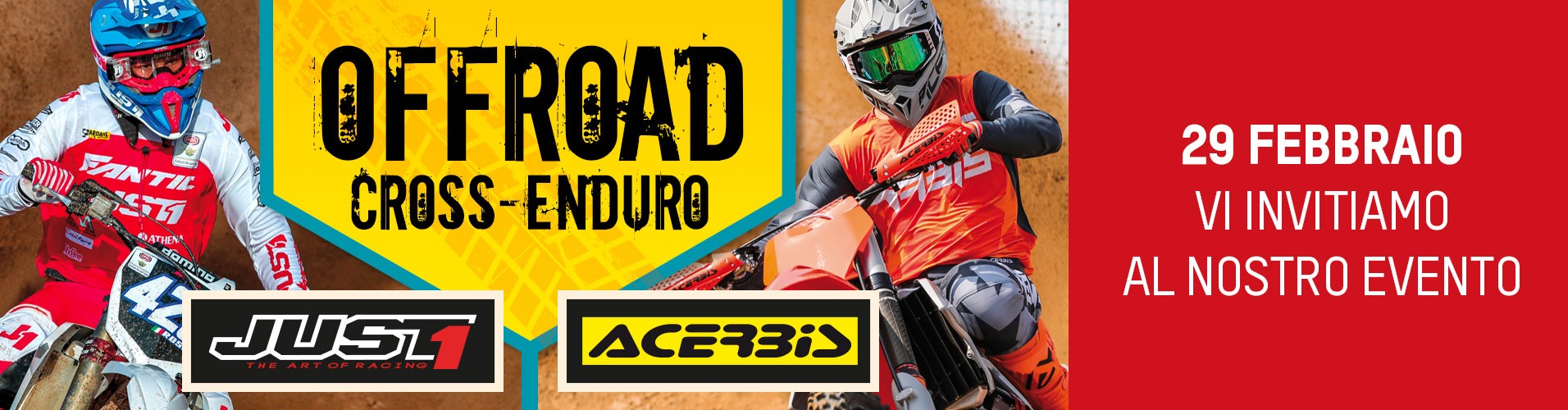 Evento Motorstock 29 febbraio: Off Road - Cross - Enduro